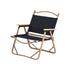 Outdoor Folding Portable Camping Chair - Wooden Armrest